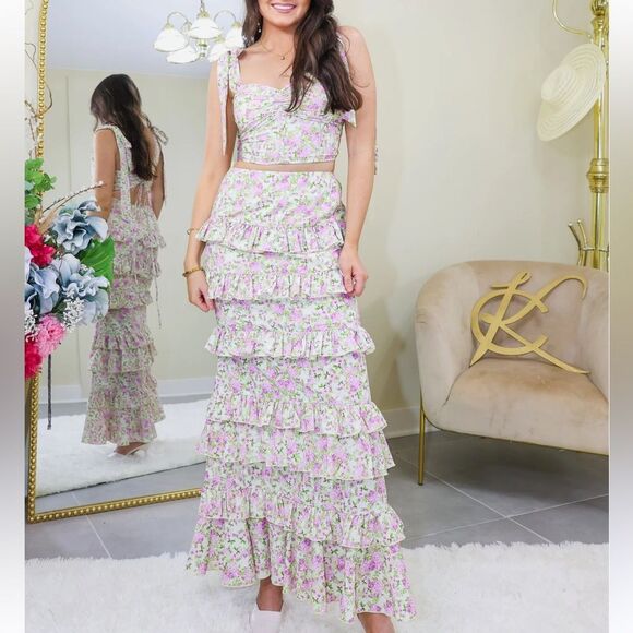 Anthropologie Dresses & Skirts - Anthropologie/Mable Mila Ruffle Two Piece Skirt Set